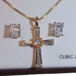 Necklace and earrings